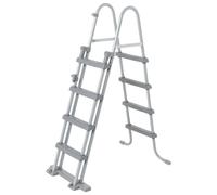 Bestway Escalera para Piscina Elevada Seguridad Accesorio Dimensiones 84 cm (2 Peldaños), 122 cm (4 Peldaños)