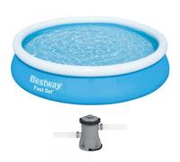 Bestway Fast Set 57274 - Ø366x76 cm - Piscina hinchable + Bomba filtro 16 W