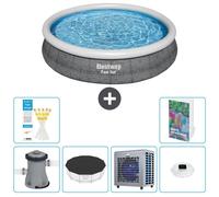 Bestway Fast Set, piscina redonda - 366 x 76 cm - 5 piezas, modelo S175