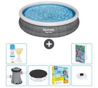 Bestway Fast Set, piscina redonda - 366 x 76 cm - 5 piezas, modelo S178