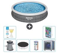 Bestway Fast Set, piscina redonda - 366 x 76 cm - 5 piezas, modelo S203