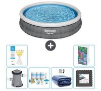 Bestway Fast Set, piscina redonda - 366 x 76 cm - 5 piezas, modelo S233