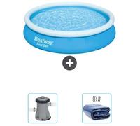 Bestway Fast Set, piscina redonda - 366 x 76 cm - de 3 piezas, modelo S22276