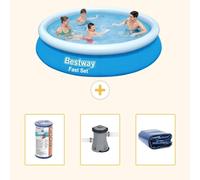 Bestway Fast Set, piscina redonda - 366 x 76 cm - de 4 piezas - modelo S22265