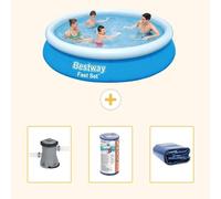 Bestway Fast Set, piscina redonda - 366 x 76 cm - de 4 piezas - modelo S22277