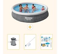 Bestway Fast Set, piscina redonda - 366 x 76 cm - de 4 piezas, modelo S22667