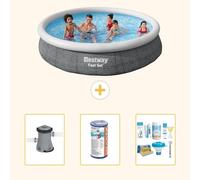 Bestway Fast Set, piscina redonda - 366 x 76 cm - de 4 piezas, modelo S22668