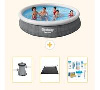 Bestway Fast Set, piscina redonda - 366 x 76 cm - de 4 piezas, modelo S22669