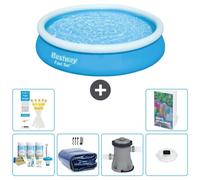 Bestway Fast Set, piscina redonda - 366 x 76 cm - de 5 piezas, modelo S160