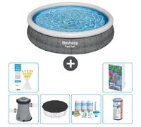 Bestway Fast Set, piscina redonda - 366 x 76 cm - de 5 piezas, modelo S208