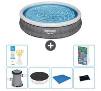 Bestway Fast Set, piscina redonda - 366 x 76 cm - de 5 piezas, modelo S214