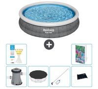 Bestway Fast Set, piscina redonda - 366 x 76 cm - de 5 piezas, modelo S241