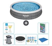 Bestway Fast Set, piscina redonda - 366 x 76 cm - de 5 piezas, modelo S251