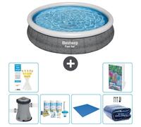 Bestway Fast Set, piscina redonda - 366 x 76 cm - de 5 piezas, modelo S289