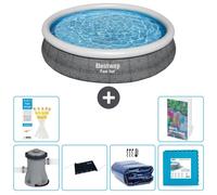 Bestway Fast Set, piscina redonda - 366 x 76 cm - de 5 piezas, modelo S340