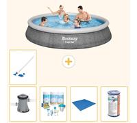 Bestway Fast Set, piscina redonda - 396 x 84 cm - 6 piezas - Modelo S21448