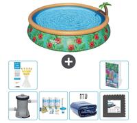 Bestway Fast Set, piscina redonda - 457 x 84 cm - 5 piezas, modelo S233