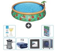 Bestway Fast Set, piscina redonda - 457x84 cm - 5 piezas, modelo S190