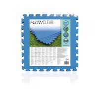 Bestway Flowclear - Juego de baldosas protectoras para suelo (8 unidades de 50 x 50 cm), color azul