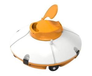 Bestway - Frisbee, limpiador eléctrico para piscinas, sin cables, color naranja, dimensiones: 32 x 25 x 25 cm