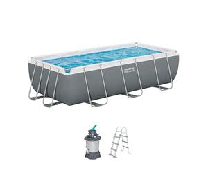 Bestway Juego de Piscina Rectangular de 13'3" x 6'7" x 39.5"/4.04 m x 2.01 m x 1 m