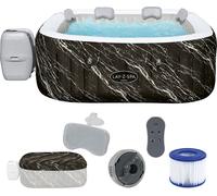 Bestway® LAY-Z-SPA® Hidromasaje con conexión Wi-Fi, modelo Hawaii AirJet™, 180 x 180 x 66 cm, de forma cuadrada
