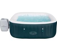 Spa Hinchable Bestway Lay-z-spa Ibiza Energy-efficient Airjet 6 180x180x66 Cm Para 4-6 Personas En Verde Oscuro | Airjet 140 Chorros