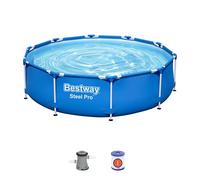Bestway Steel Pro Piscina Redonda 305x76 cm con Filtro de Cartucho