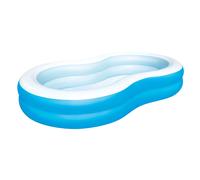 Bestway Piscina Hinchable 2 Camaras Gran Lago 262x157x46 cm +3 Años Jardin 54117