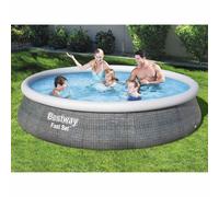 Bestway Piscina hinchable Fast Set con bomba 396x84 cm