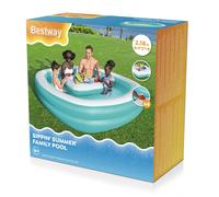 Bestway Piscina Hinchable Infantil 2 Camaras con Mesa Flotante 218x218x48 cm