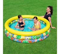 Bestway Piscina Hinchable Infantil 3 Aros Floral 168x38 cm +2 Años Jardin 51203