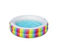 Bestway Piscina Infantil 2 Aros Arcoiris 206x206x51 cm +6 Años Jardin 54443