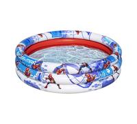 Bestway Piscina infantil hinchable de 3 aros Bestway Spider-Man de Marvel Ø122 x 30 cm | Niños mayores de 2 años Multicolor 122x122x30cm.