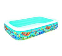 Bestway Piscina hinchable rectangular Aquarium 305x183x56 cm Azul 1161L