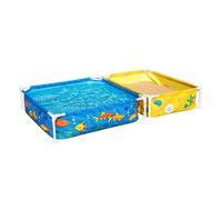 Bestway 561 Square Tubular Removable Pool With Sandbox Multicolor 213 x 122 x 30.5 cm