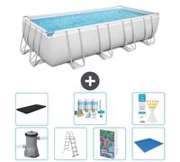 Bestway Power Steel, rectangular, 488x244x122 cm, de 6 piezas, modelo S599