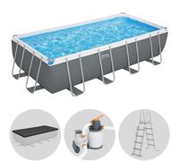 Bestway Power Steel Rectangular 56466 - 594 x 274 x 122 cm - Piscina desmontable