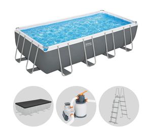 Bestway Power Steel Rectangular 56466 - 594 x 274 x 122 cm - Piscina desmontable