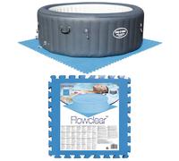 Bestway Protectores de suelo de piscina 8 piezas azul 58220