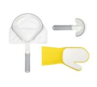 Bestway - Set de Limpieza Lay-Z-SPA - 3 Piezas - Red de Limpieza - Cepillo de Limpieza - Guante de Limpieza