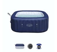 Bestway Spa Hinchable Bestway Lay-Z-Spa Hawaii MaxHold EnergySense UltraFit Smart AirJet 6 180x180x71 cm para 4-6 personas en azul | Airjet 140 chorros Blue 180x180x71 cm