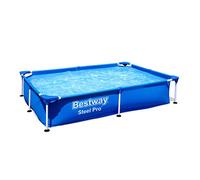 Bestway Piscina Rectangular Infantil de Poliéster Steel PRO | Medidas 221x150x43 cm