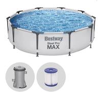 Bestway Steel Pro Max 56408 - Ø305x76 cm - Piscina Redonda + Bomba filtro 16 W