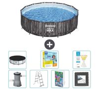 Bestway Steel Pro MAX, piscina redonda - 427 x 107 cm - 6 piezas, modelo S607