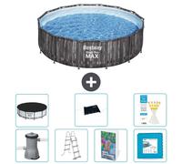 Bestway Steel Pro MAX, piscina redonda - 427 x 107 cm - 6 piezas, modelo S621