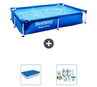 Bestway Steel Pro, rectangular, 221x150x43 cm, de 3 piezas, modelo S22701
