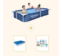 Bestway Steel Pro, rectangular, 221x150x43 cm, de 3 piezas, modelo S22701