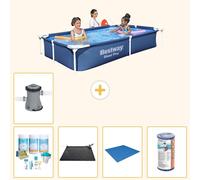 Bestway Steel Pro, rectangular, 221x150x43 cm, de 6 piezas, modelo S22063