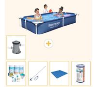 Bestway Steel Pro, rectangular, 221x150x43 cm, de 6 piezas, modelo S22064